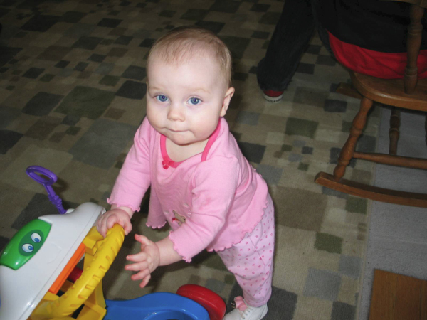 looking up wry smile